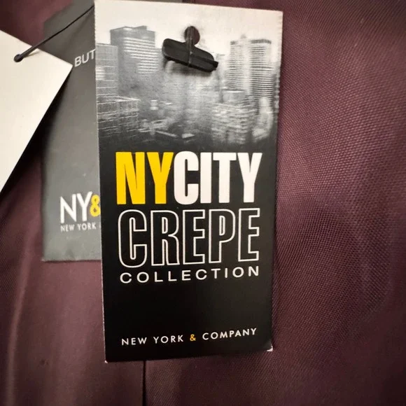 New York & Company Burgundy Blazer – Size 12 – NWT - Picture 5 of 12